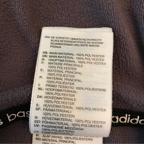 Adidas Basketball Hoodie Sweatshirt Adult Size Large Black Grey Unisex - Picture 8 of 9